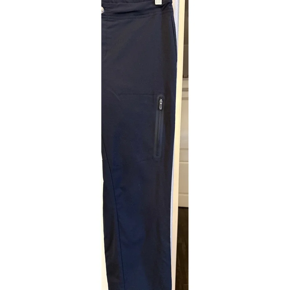 Columbia Women's Black Straight Leg Outdoor Travel Hiking Packable Pants Size L
